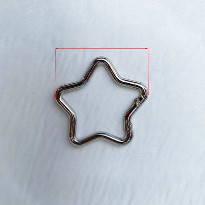 1PCS Five-pointed Star Shaped Aluminum Carabiner Key Chain Clip