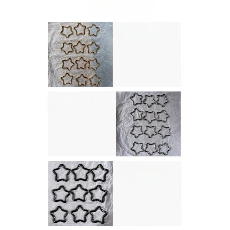 1PCS Five-pointed Star Shaped Aluminum Carabiner Key Chain Clip