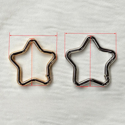 1PCS Five-pointed Star Shaped Aluminum Carabiner Key Chain Clip