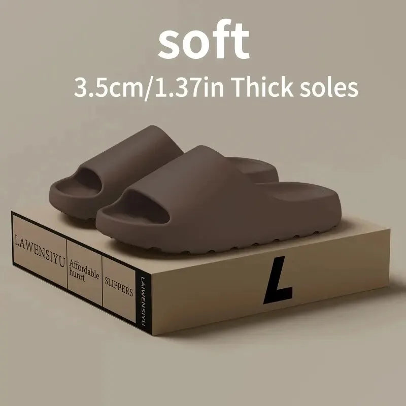 High Quality Super Soft EVA Sole Women Slippers for Men Bathroom Slippers Home Slides Couple Beach Sandals Male Slipper