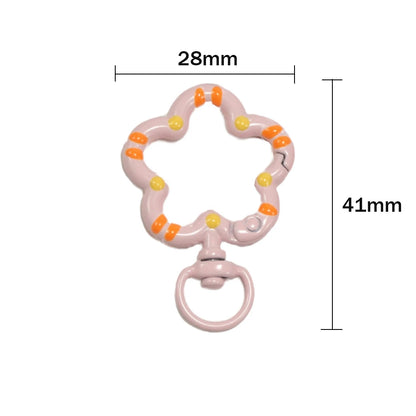 5pcs Flower Snap Hook Trigger Clips Buckles For Keychain Lobster Lobster Clasp Hooks for Necklace Key Ring Clasp Jewelry Supply