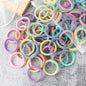 50/100/200pcs Women Girl Mixed Colors Hair Bands Basic Hair Ties Elastic Headband Simple Hair  Accessories Ponytail Holder
