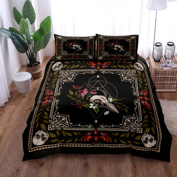 Bohemian Crow Bedding Three-piece Set