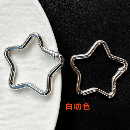 1PCS Five-pointed Star Shaped Aluminum Carabiner Key Chain Clip