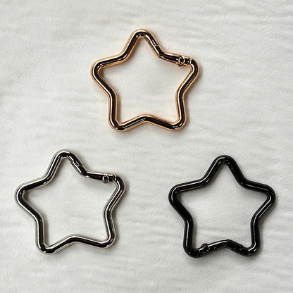 1PCS Five-pointed Star Shaped Aluminum Carabiner Key Chain Clip