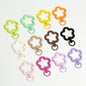 5pcs Flower Snap Hook Trigger Clips Buckles For Keychain Lobster Lobster Clasp Hooks for Necklace Key Ring Clasp Jewelry Supply