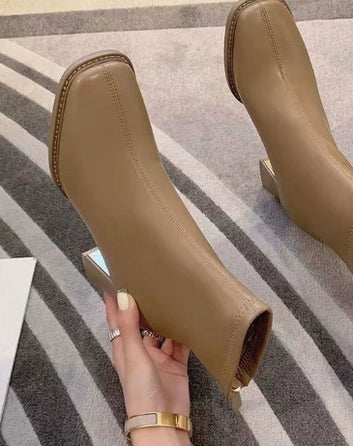 Fallwinter Chunky Heel Ankle Boots
