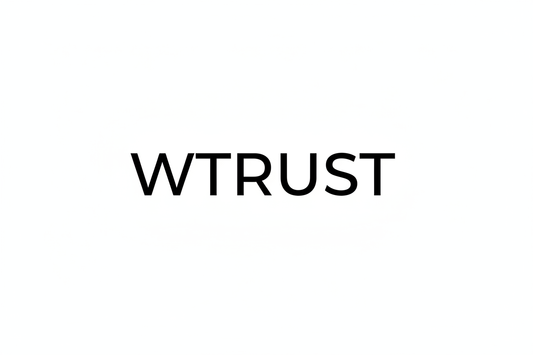 WTRUST write simple in black colors 